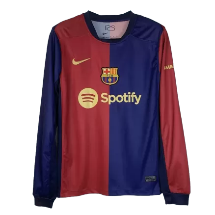 Barcelona Retro Jersey Home Long Sleeve Soccer Shirt 2024/25 - bestsoccerstore