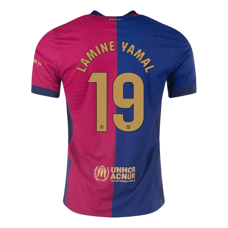 Authentic LAMINE YAMAL #19 Soccer Jersey Barcelona Home Shirt 2024/25 - bestsoccerstore