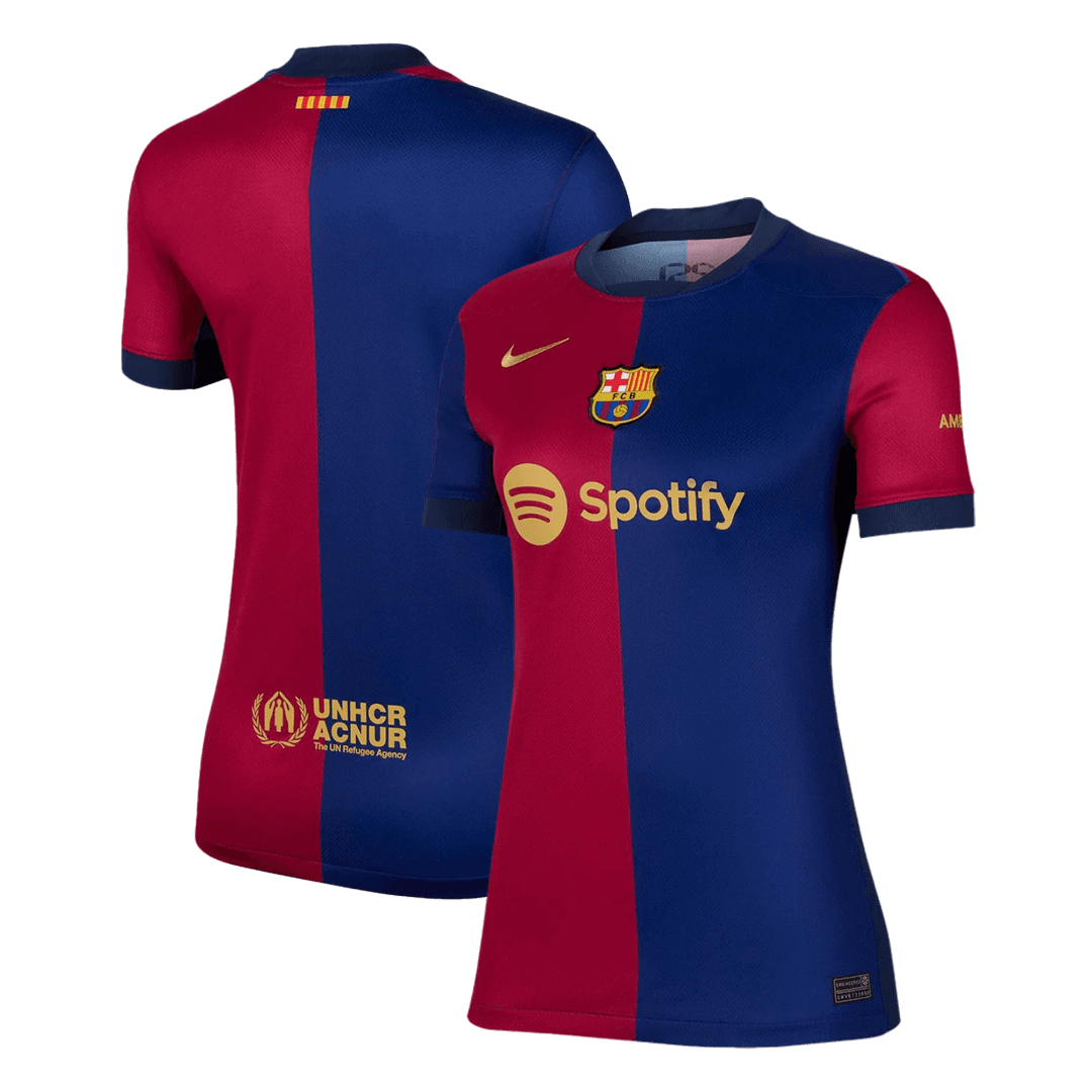 Barcelona Soccer Jersey Home Women's Custom Shirt - bestsoccerstore