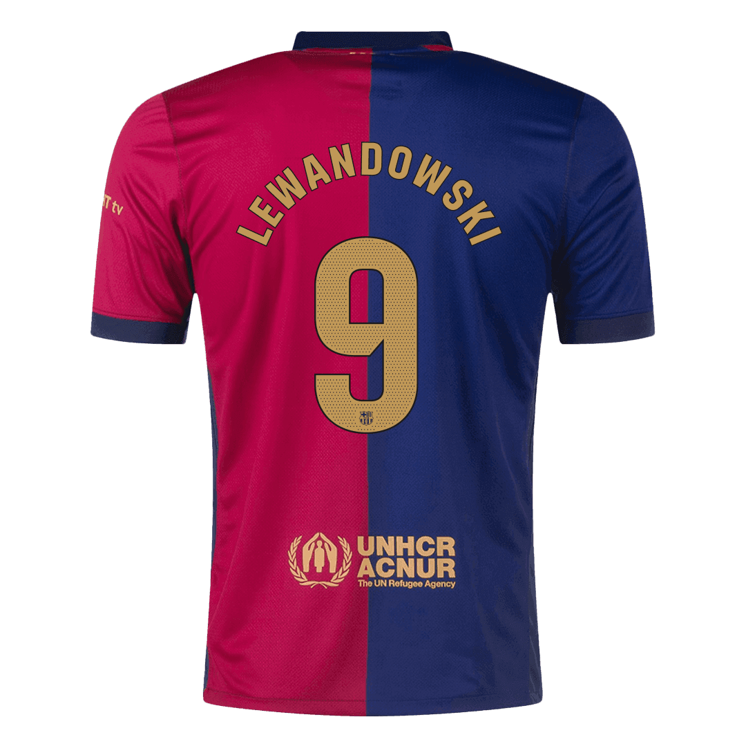 LEWANDOWSKI #9 Barcelona Soccer Jersey Home Custom Shirt