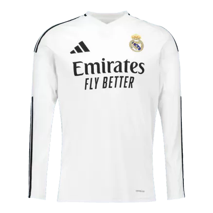 Real Madrid Long Sleeve Jersey Home Football Shirt 2024/25 - bestsoccerstore