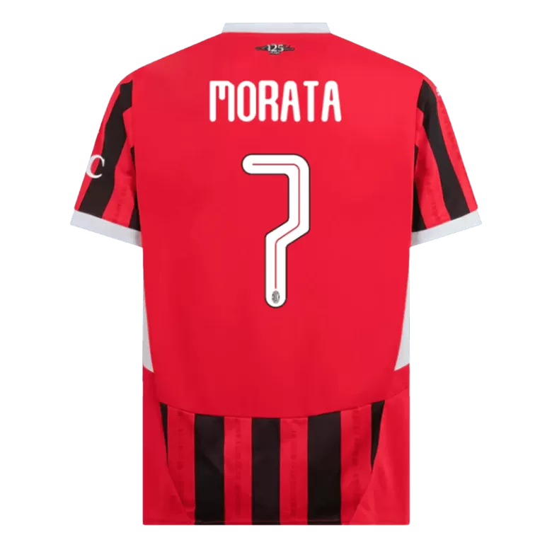 MORATA #7 AC Milan Soccer Jersey Home Custom Shirt 2024/25 - UCL - bestsoccerstore