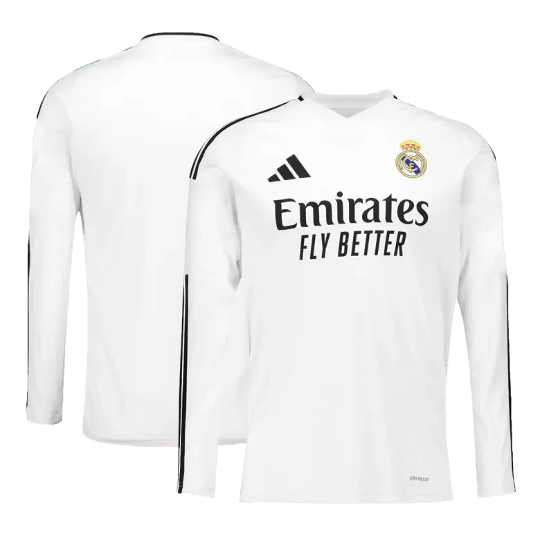 Real Madrid Long Sleeve Jersey Home Football Shirt 2024/25 - bestsoccerstore