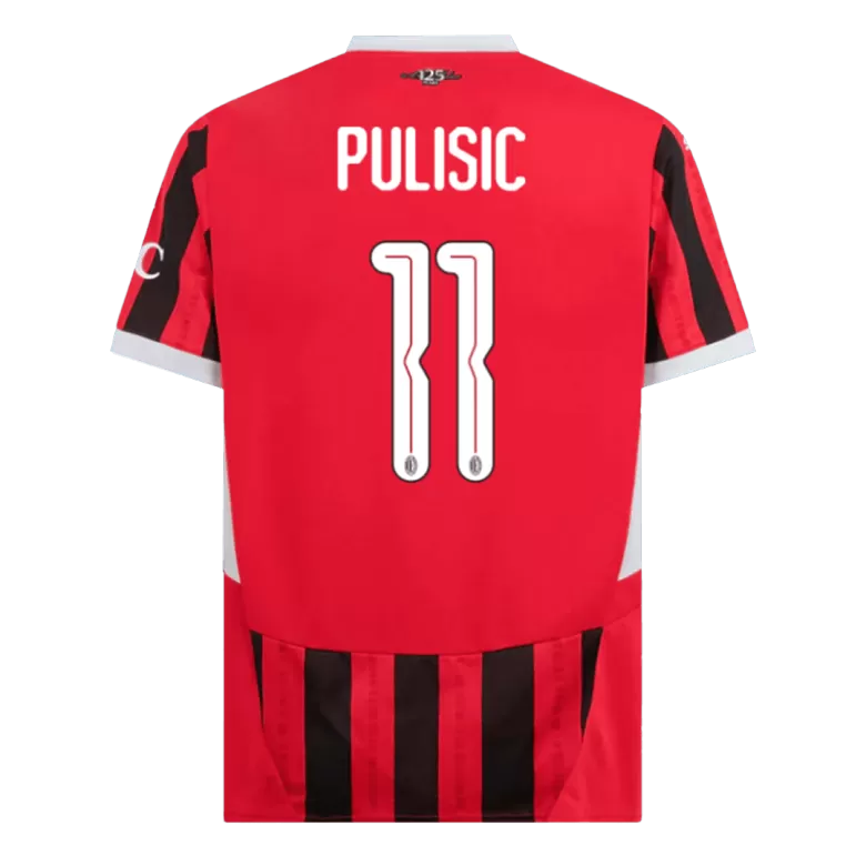 PULISIC #11 AC Milan Soccer Jersey Home Custom Shirt 2024/25 - UCL - bestsoccerstore