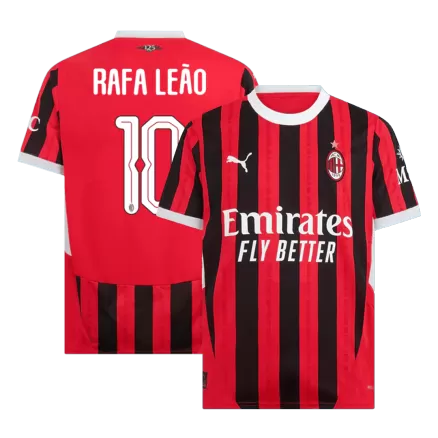 RAFA LEÃO #10 AC Milan Soccer Jersey Home Custom Shirt 2024/25 - UCL - bestsoccerstore
