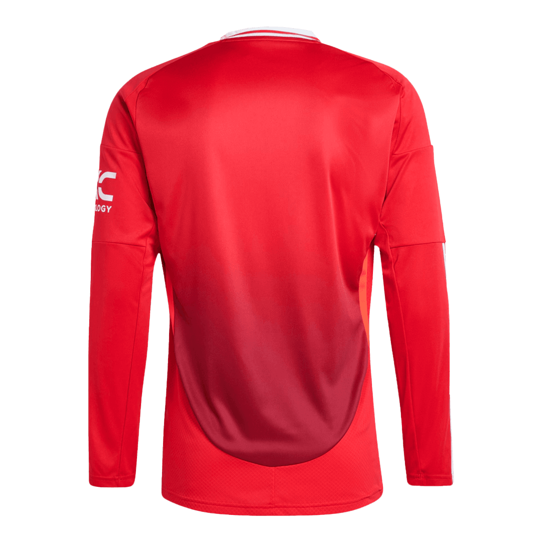 Manchester United Long Sleeve Jersey Home Football Shirt