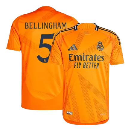 Authentic BELLINGHAM #5 Soccer Jersey Real Madrid Away Shirt 2024/25 - bestsoccerstore