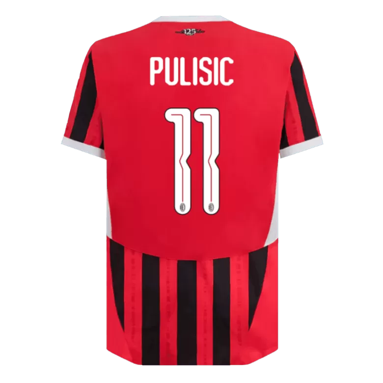 Authentic PULISIC #11 Soccer Jersey AC Milan Home Shirt 2024/25 - UCL - bestsoccerstore