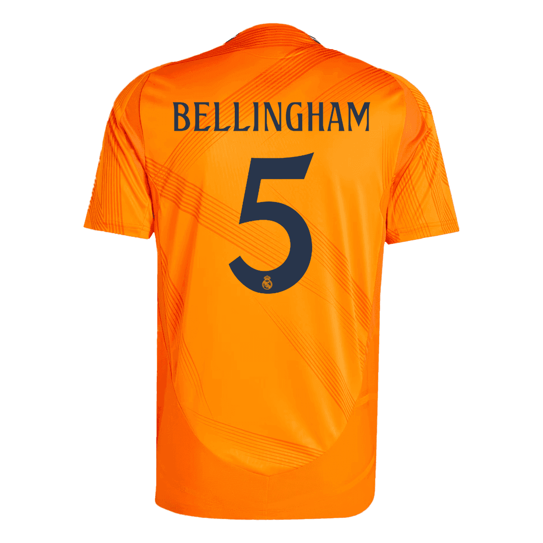 Real Madrid BELLINGHAM #5 Away Custom Player Version Soccer Jersey