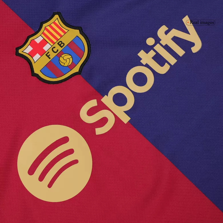 Barcelona Long Sleeve Jersey Home Football Shirt 2024/25 - bestsoccerstore