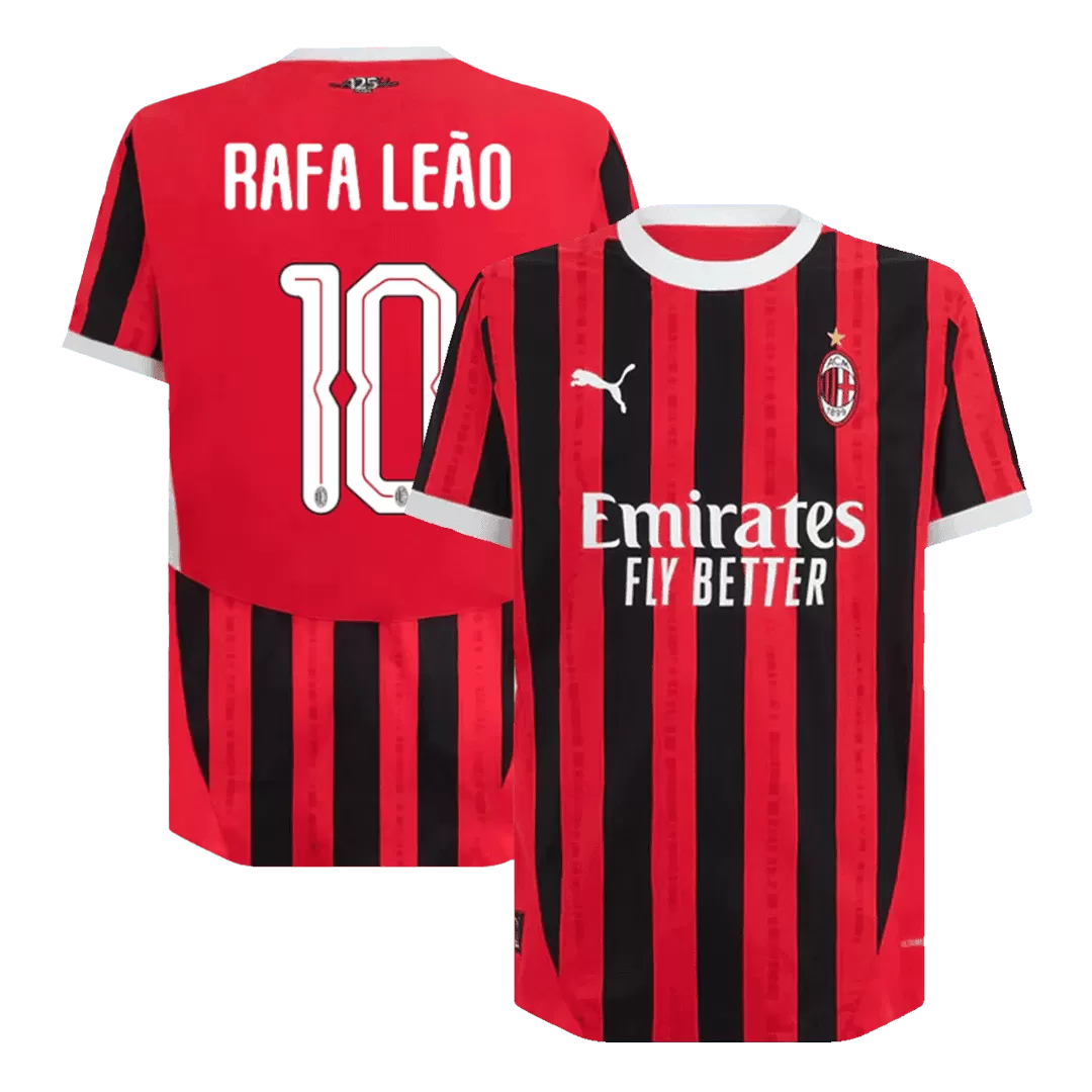 Authentic RAFA LEAO 10 Soccer Jersey AC Milan Home Shirt 2024 25 bestsoccerstore