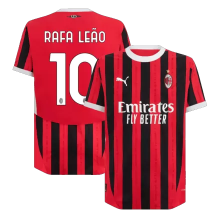 Authentic RAFA LEÃO #10 Soccer Jersey AC Milan Home Shirt 2024/25 - bestsoccerstore