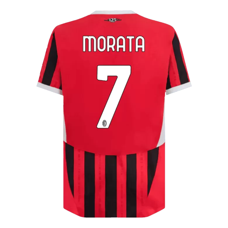 Authentic MORATA #7 Soccer Jersey AC Milan Home Shirt 2024/25 - bestsoccerstore