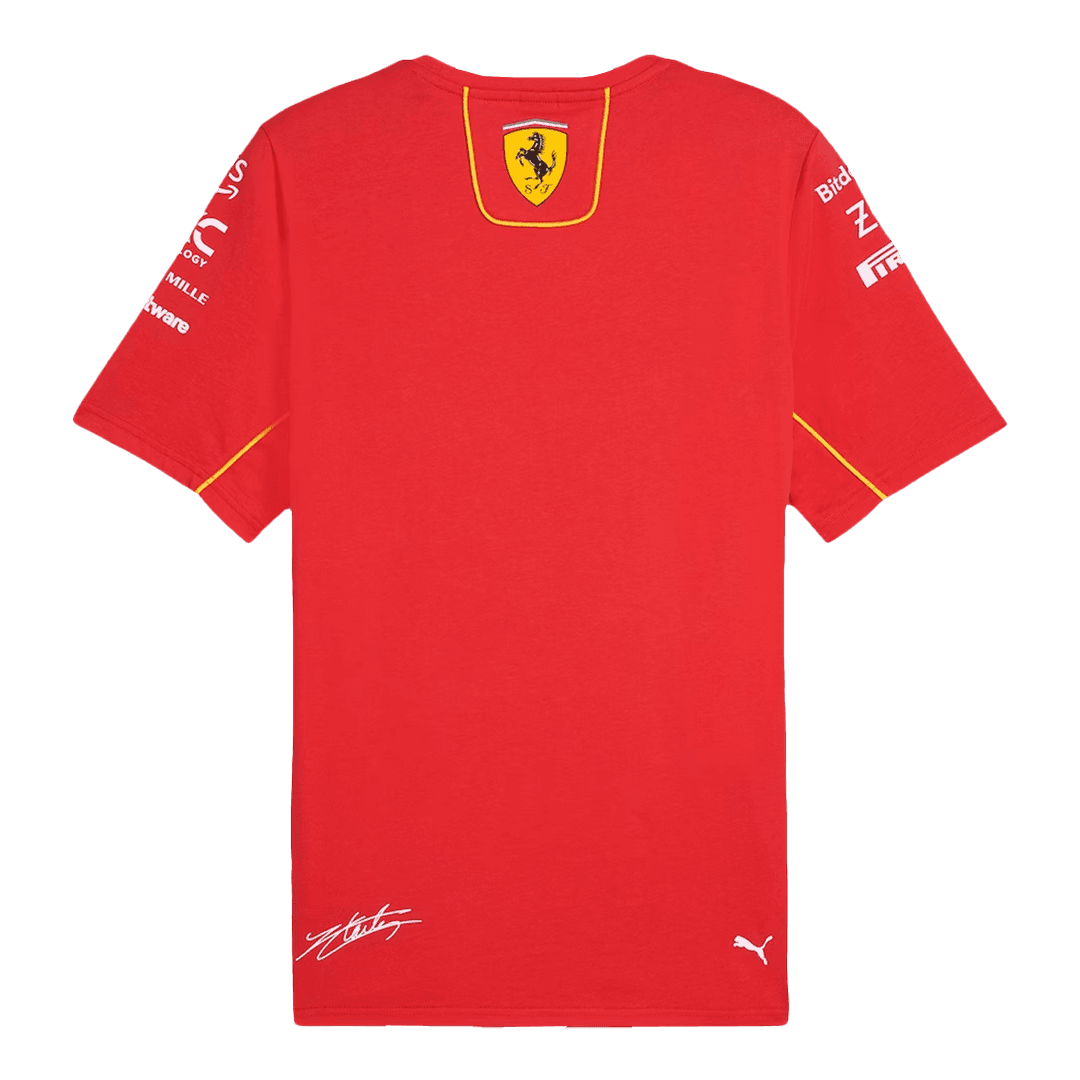 Ferrari F1 Racing Team Charles Leclerc #16 Red T-Shirt - bestsoccerstore