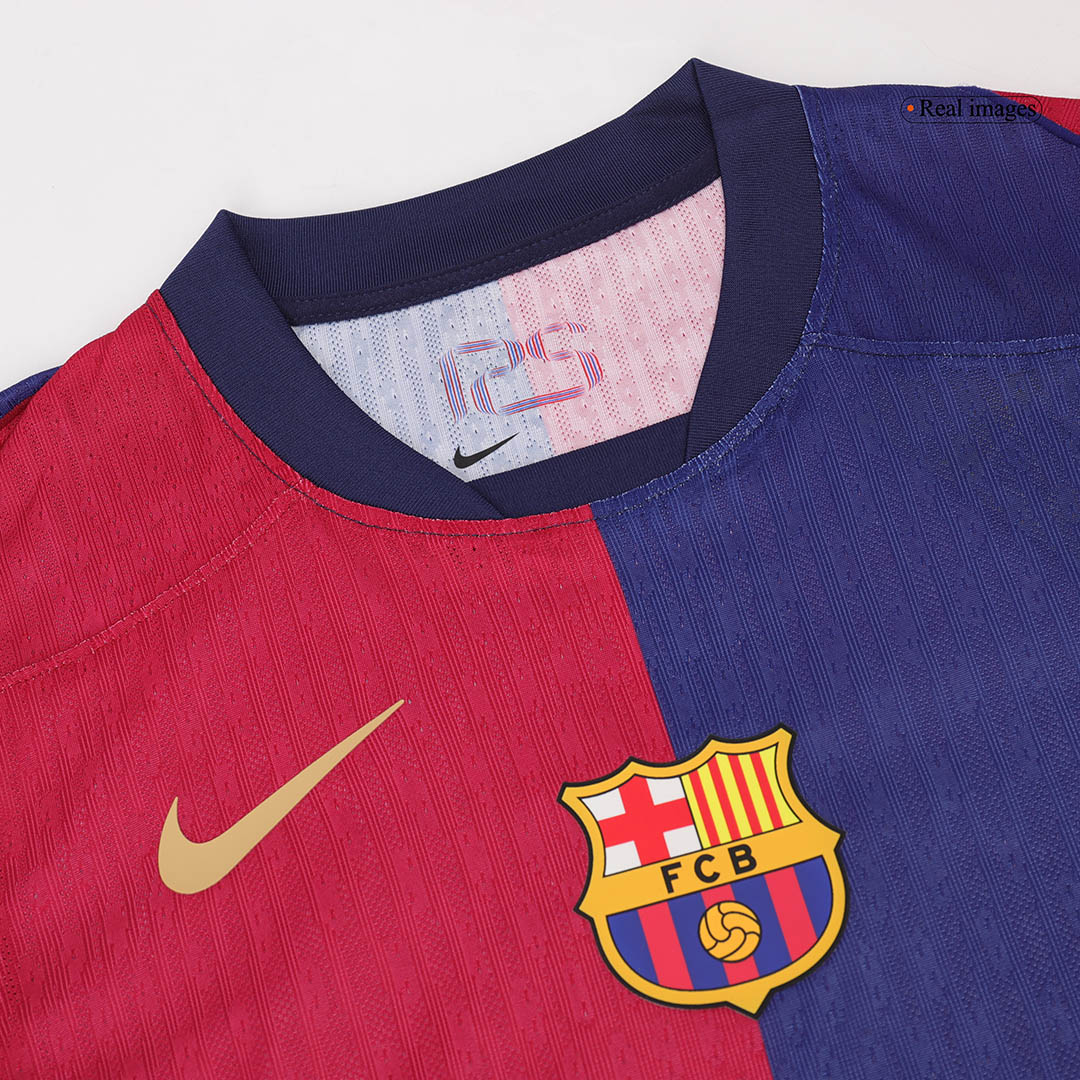 Barcelona RAPHINHA #11 Home Custom Player Version Soccer Jersey - UCL Spotify Logo Without Text - bestsoccerstore