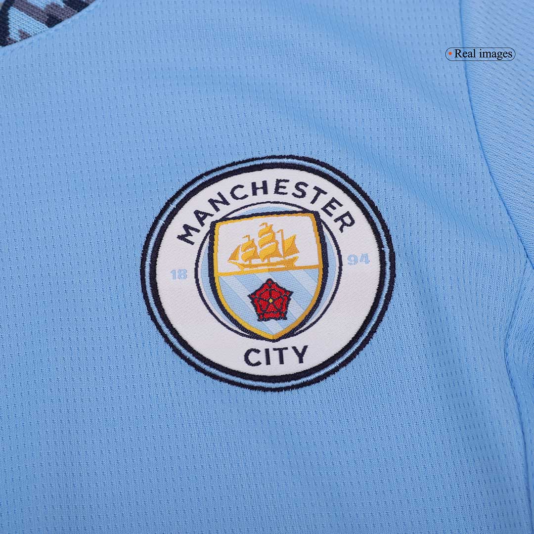 Manchester City Soccer Jersey Home Women's Custom Shirt - bestsoccerstore
