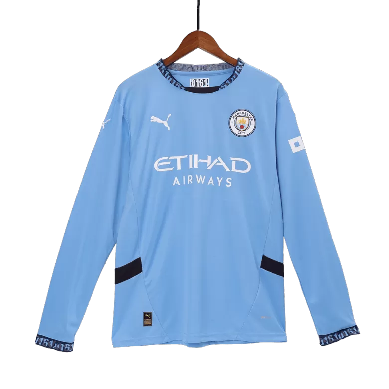 Manchester City Long Sleeve Jersey Home Football Shirt 2024/25 - bestsoccerstore