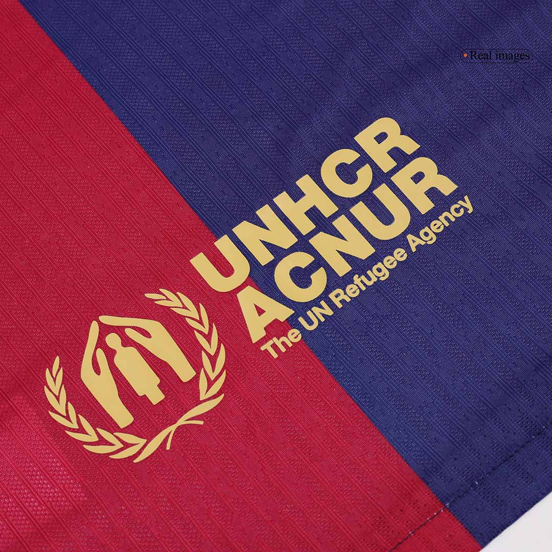 Barcelona RAPHINHA #11 Home Custom Player Version Soccer Jersey - UCL Spotify Logo Without Text - bestsoccerstore