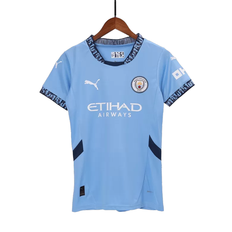 Manchester City Soccer Jersey Home Women's Custom Shirt 2024/25 - bestsoccerstore