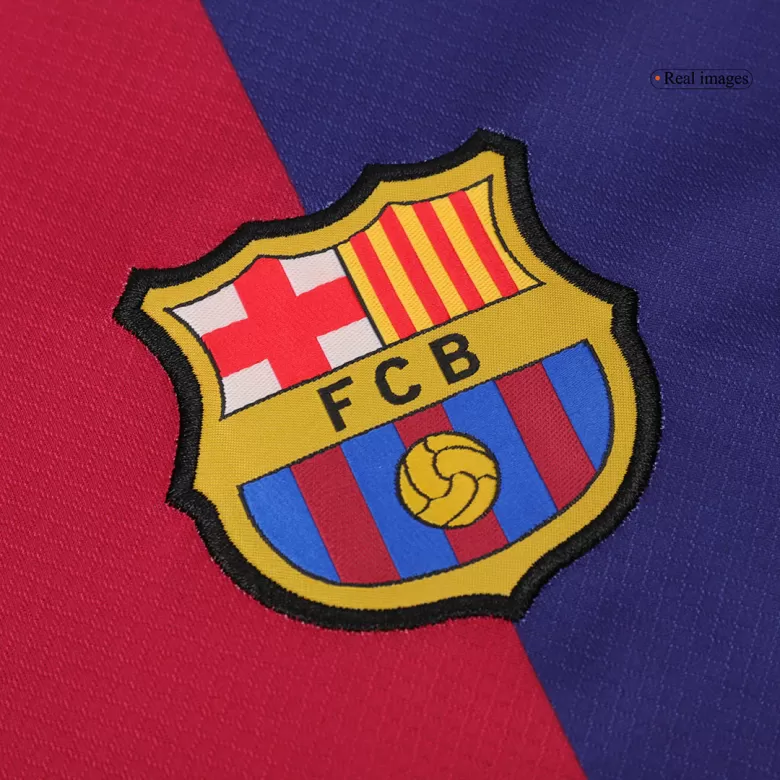 Barcelona Long Sleeve Jersey Home Football Shirt 2024/25 - bestsoccerstore