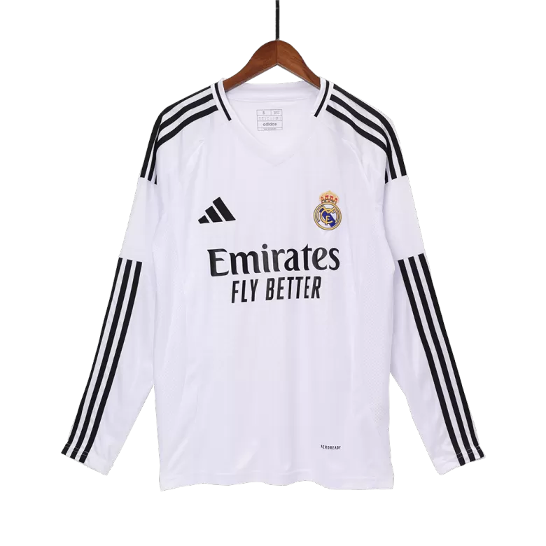 Real Madrid Long Sleeve Jersey Home Football Shirt 2024/25 - bestsoccerstore