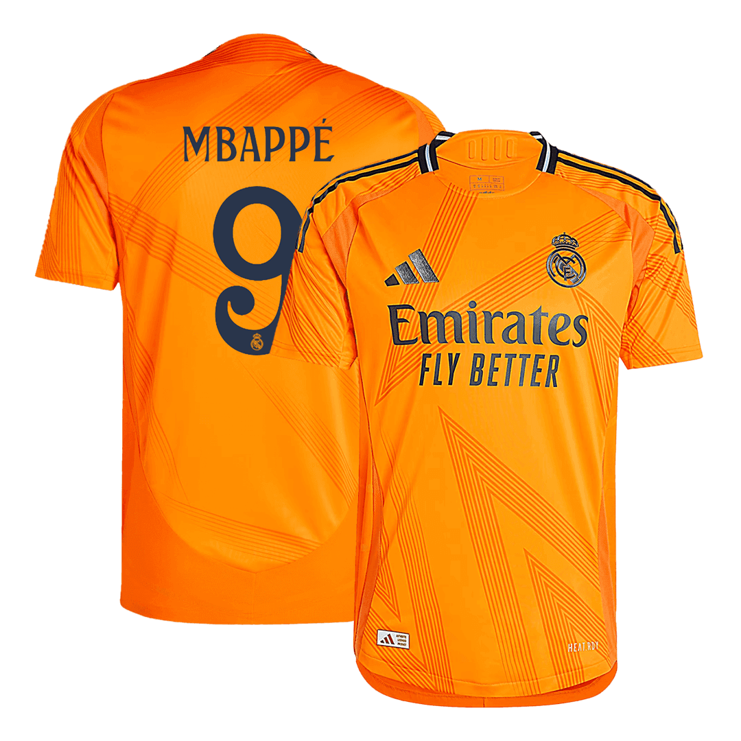 Real Madrid MBAPPÉ #9 Away Custom Player Version Soccer Jersey - bestsoccerstore