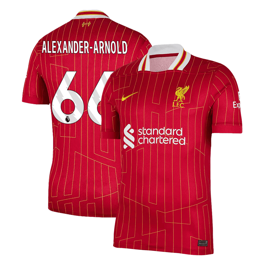 ALEXANDER-ARNOLD #66 Liverpool Soccer Jersey Home Custom Shirt - bestsoccerstore