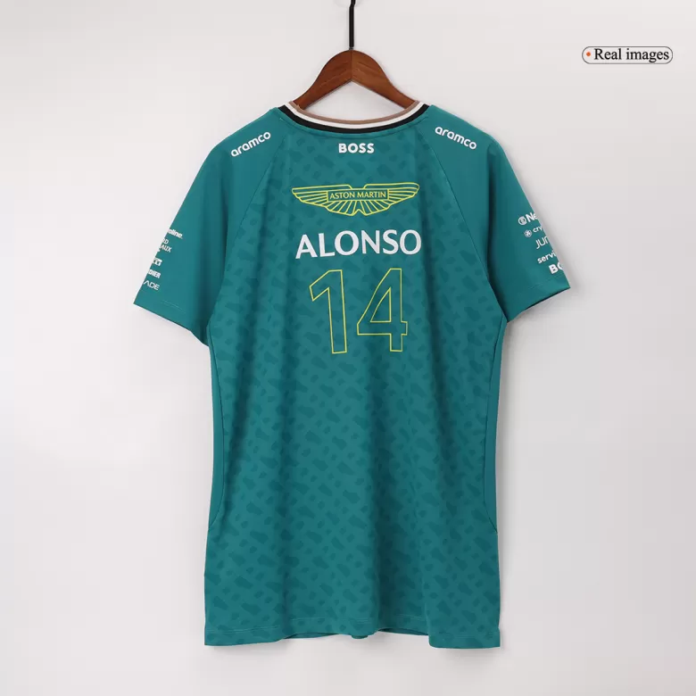 Aston Martin Cognizant F1 Racing Team Fernando Alonso #14 Green T-Shirt 2024 Plus Size(3XL-5XL) - bestsoccerstore