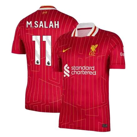 M.SALAH #11 Liverpool Soccer Jersey Home Custom Shirt 2024/25 - bestsoccerstore