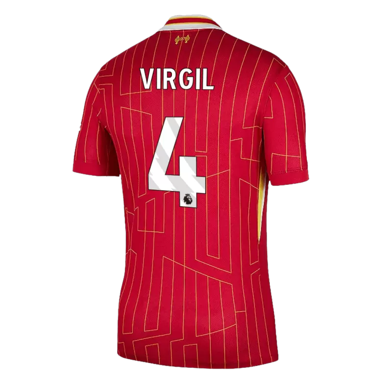 VIRGIL #4 Liverpool Soccer Jersey Home Custom Shirt 2024/25 - bestsoccerstore