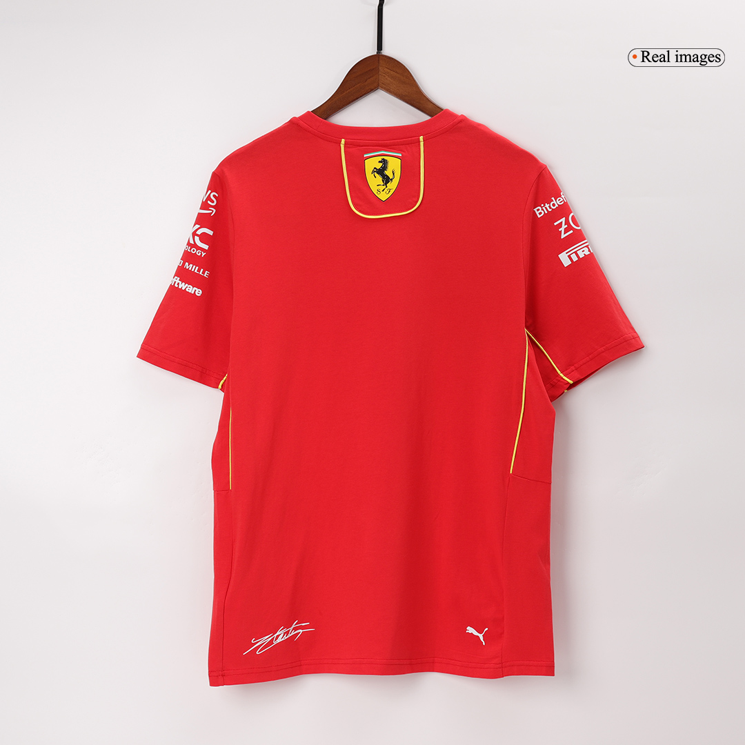 Ferrari F1 Racing Team Charles Leclerc #16 Red T-Shirt - bestsoccerstore