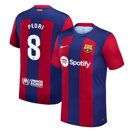  Jersey Custom PEDRI #8 Soccer Jersey Home 2023/24 - bestsoccerstore