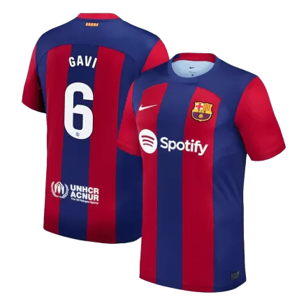  Jersey Custom GAVI #6 Soccer Jersey Home 2023/24 - bestsoccerstore