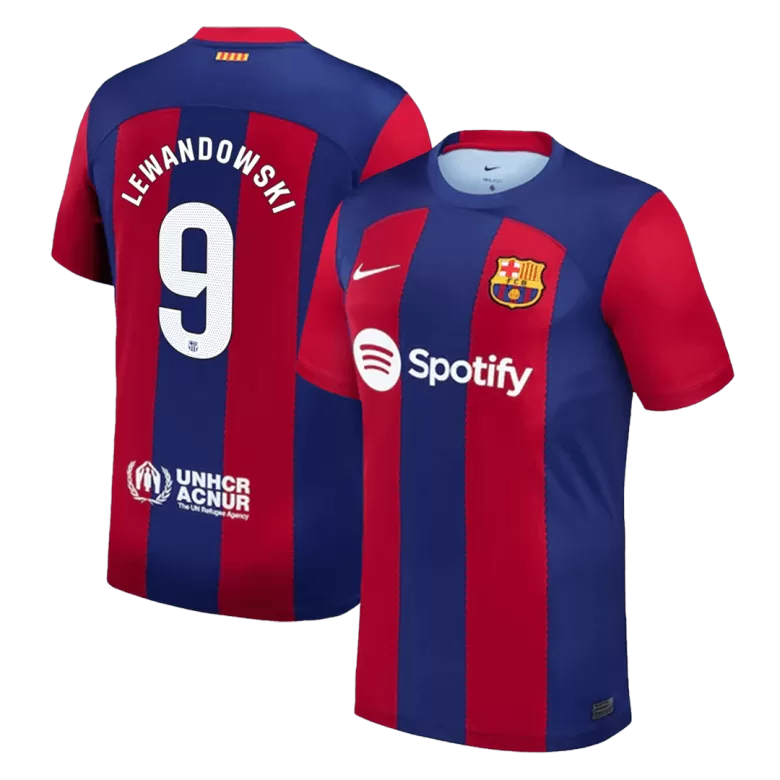  Jersey Custom LEWANDOWSKI #9 Soccer Jersey Home 2023/24 - bestsoccerstore