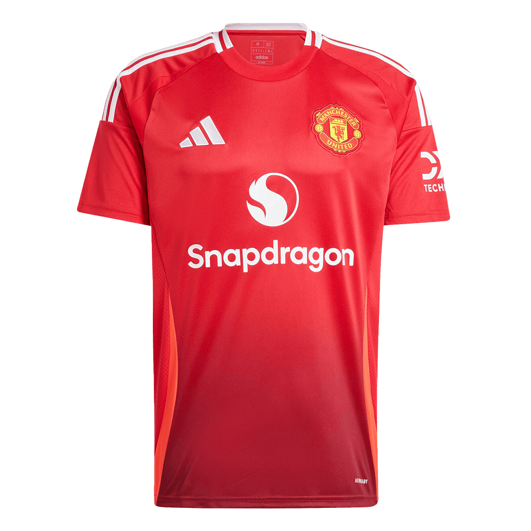 Men's Manchester United Home Soccer Jersey Shirt - bestsoccerstore