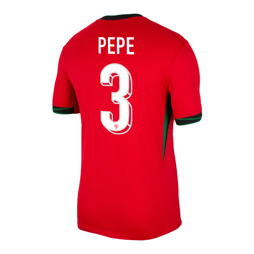 PEPE #3 Portugal Home Soccer Jersey Euro