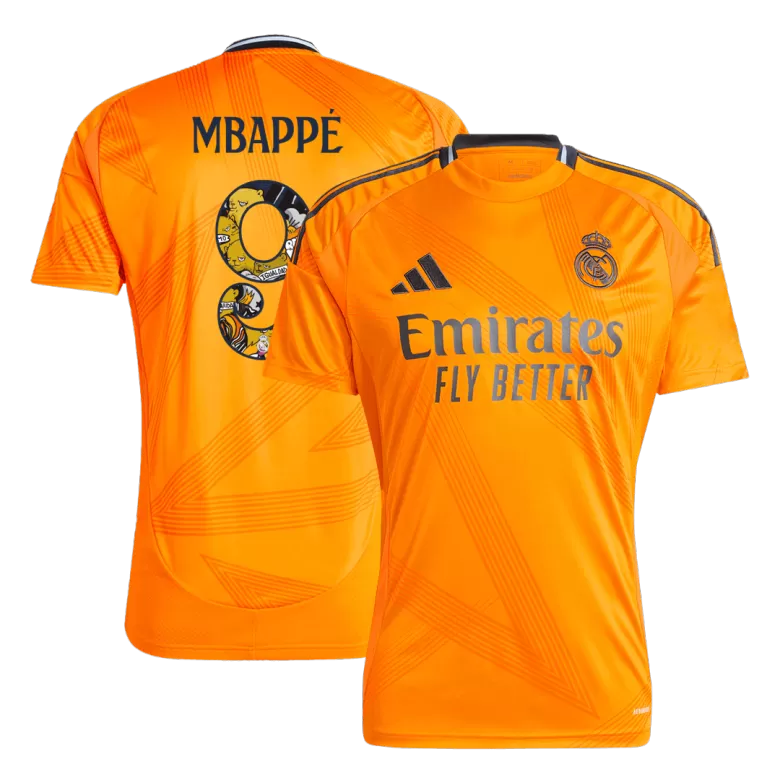 MBAPPÉ #9 Real Madrid Soccer Jersey Away Custom Shirt 2024/25 Bear Champ Font - bestsoccerstore