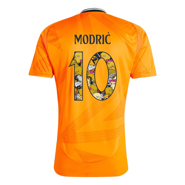 MODRIĆ #10 Real Madrid Soccer Jersey Away Custom Shirt 2024/25 Bear Champ Font - bestsoccerstore