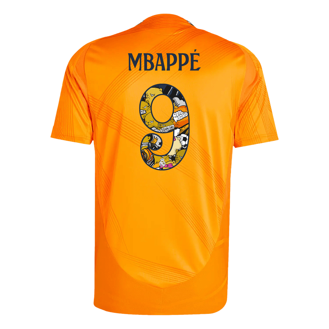 Real Madrid MBAPPÉ #9 Away Custom Player Version Soccer Jersey - Bear Champ Font - bestsoccerstore