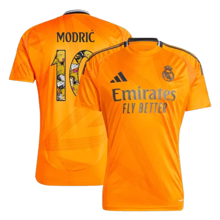 MODRIĆ #10 Real Madrid Soccer Jersey Away Custom Shirt 2024/25 Bear Champ Font - bestsoccerstore