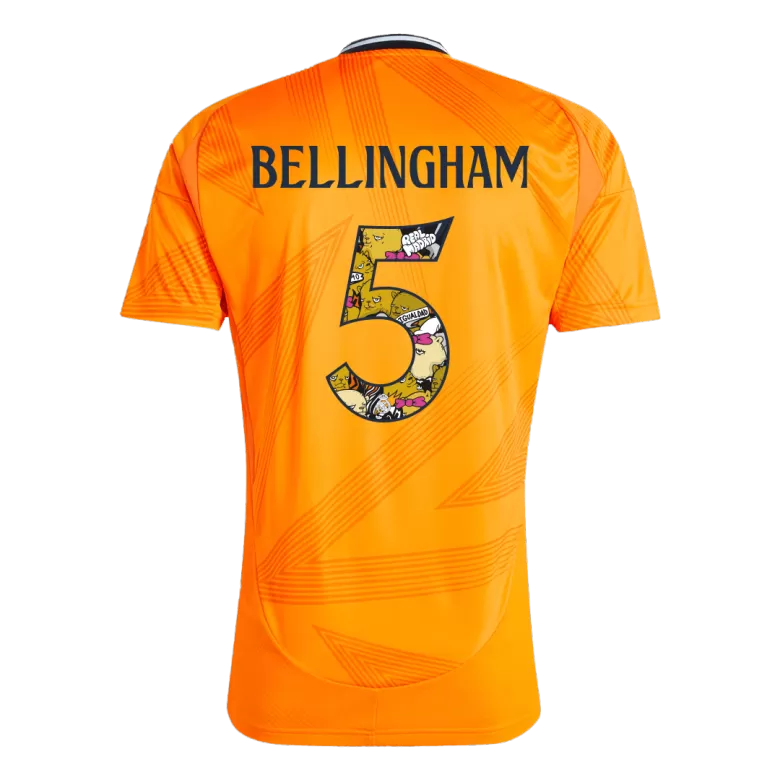 BELLINGHAM #5 Real Madrid Soccer Jersey Away Custom Shirt 2024/25 Bear Champ Font - bestsoccerstore