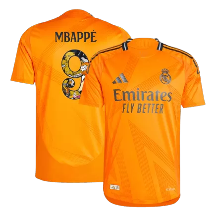 Authentic MBAPPÉ #9 Soccer Jersey Real Madrid Away Shirt 2024/25 Bear Champ Font - bestsoccerstore