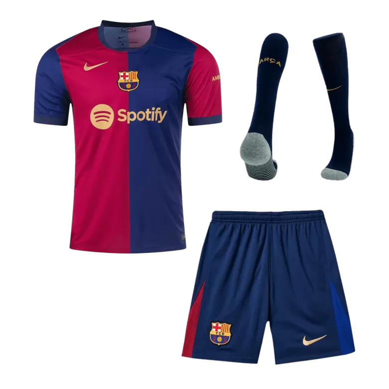 Barcelona Home Custom Full Soccer Kit 2024/25 - bestsoccerstore