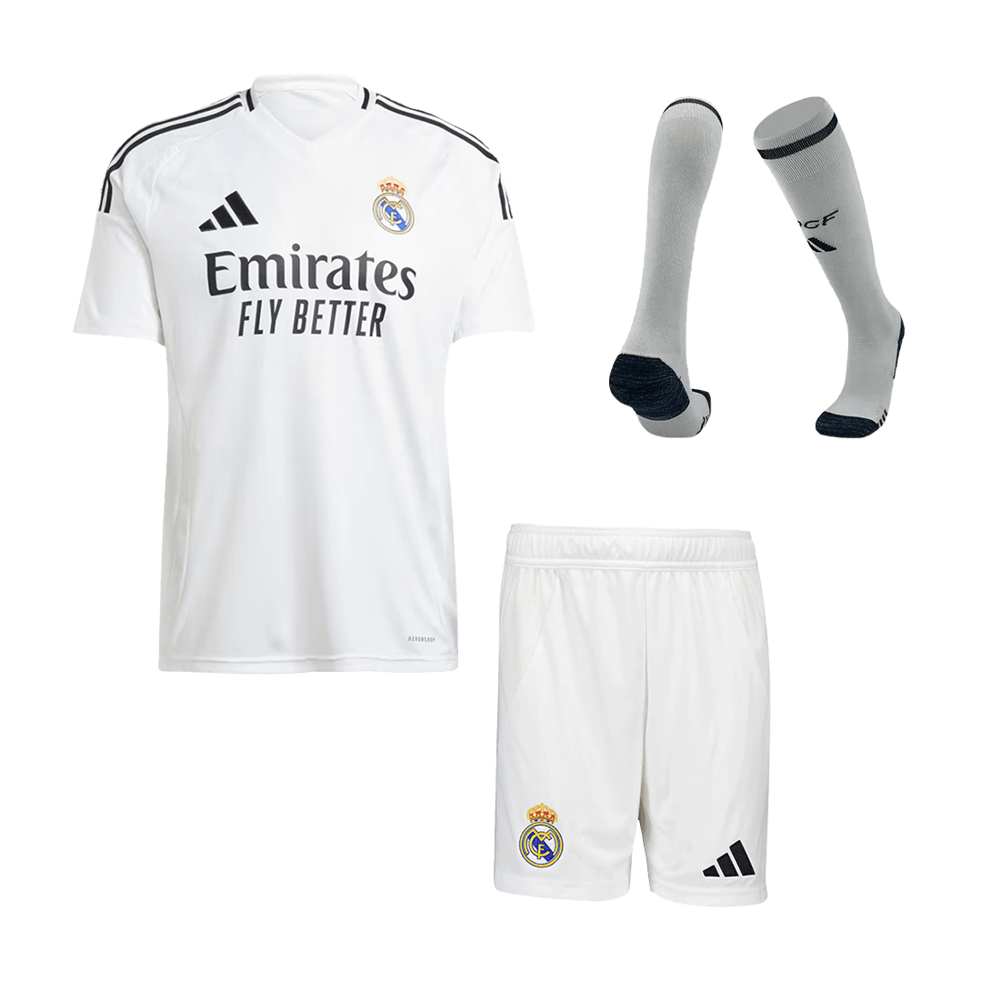 Real Madrid Home Custom Full Soccer Kit - bestsoccerstore