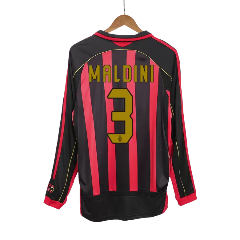 MALDINI #3 AC Milan Retro Jersey Home Soccer Shirt 2006/07 - bestsoccerstore