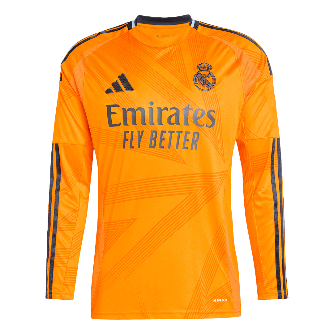 Real Madrid Long Sleeve Jersey Away Football Shirt - bestsoccerstore