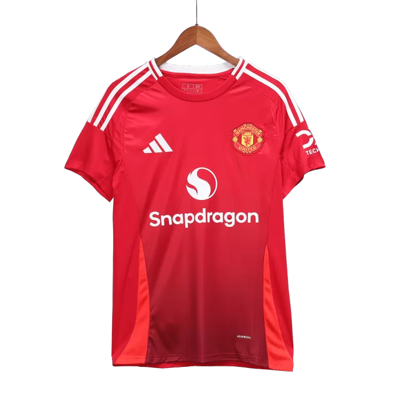 Men's Manchester United Home Soccer Jersey Shirt 2024/25 - bestsoccerstore