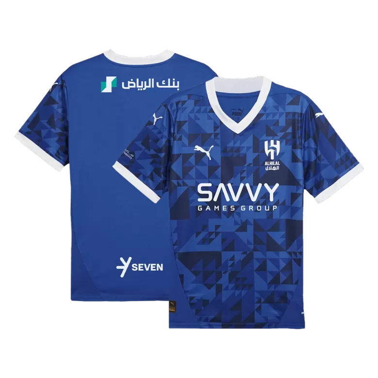 Al Hilal SFC Soccer Jersey Home Custom Shirt 2024/25 - bestsoccerstore