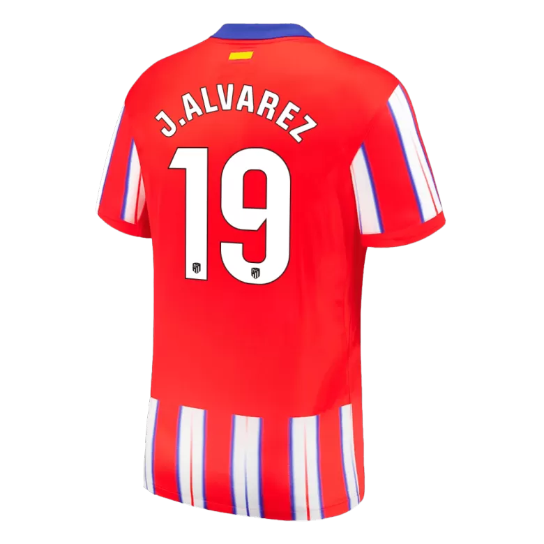 J.ALVAREZ #19 Atletico Madrid Soccer Jersey Home Custom Shirt 2024/25 - bestsoccerstore