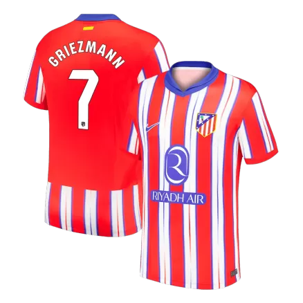 GRIEZMANN #7 Atletico Madrid Soccer Jersey Home Custom Shirt 2024/25 - bestsoccerstore